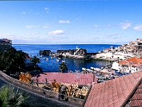Hafen von Camara de Lobos : Dächer, Boote